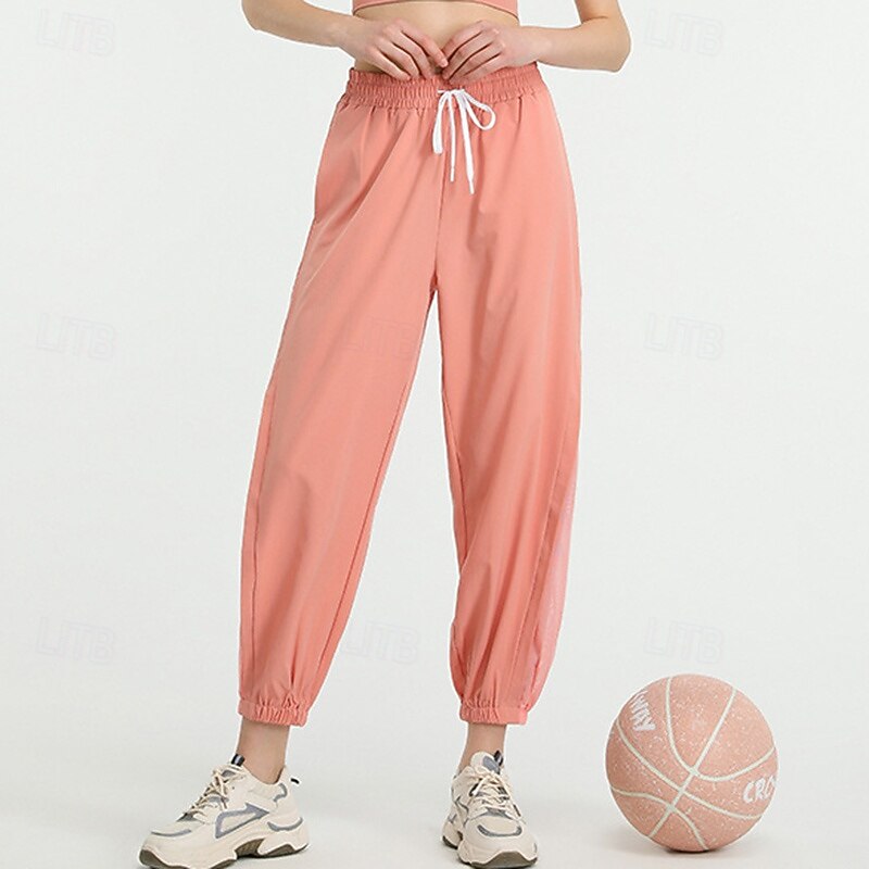 Mujer pantalones deportivos Pantalones cargo para exteriores Con bolsillos Alta cintura Gimnasio Voleibol Rutina de ejercicio Prendas de abajo Color sólido Negro Rosa Gris Deportes Ropa de Deporte 2025 - $23.99 –P6