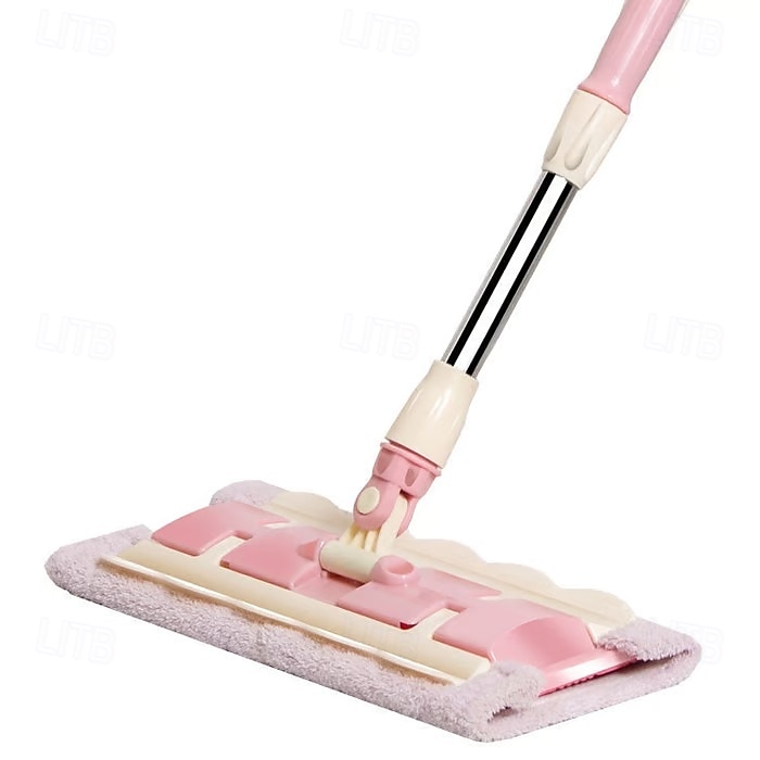 Queens Finders, mocio in microfibra girevole a 360 gradi, mocio piatto regolabile con manico in acciaio inossidabile e 4 panni lavabili riutilizzabili per la pulizia della casa del 2025 a $23.99 –P28