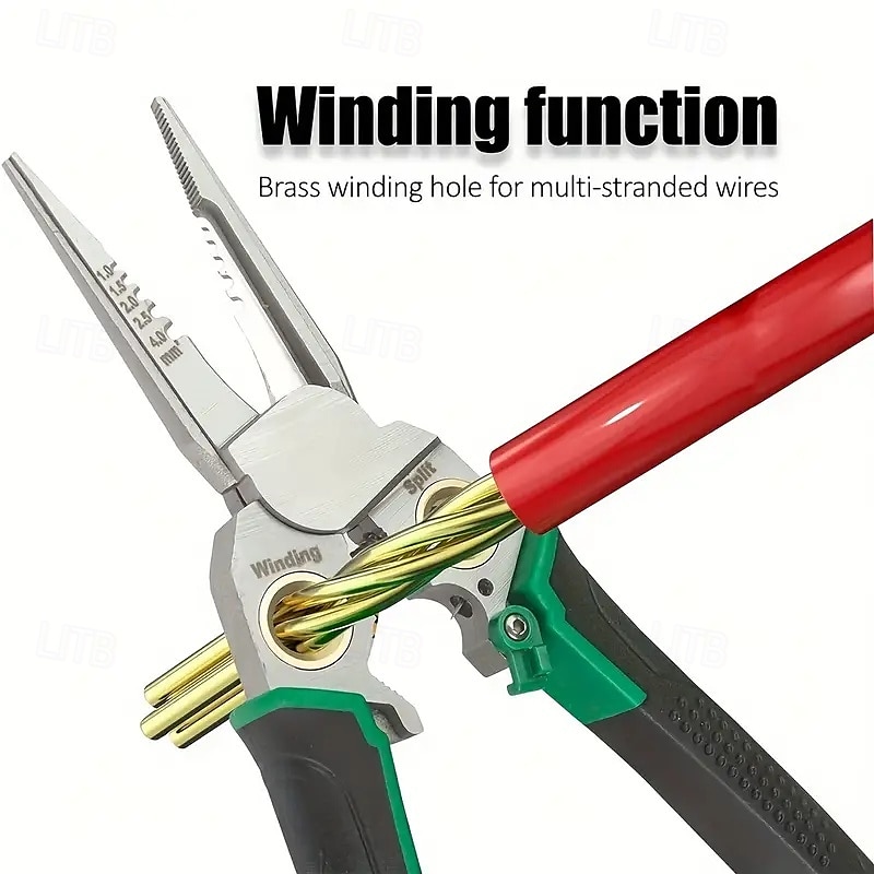 7 in 1 Multi-Functional Wire Stripper Scissor Multi-Functional Pliers with Needle Nose, Cutting, Crimping, and Stripping Blades for Wire Stripping & Crimping Tool 2025 - $41.99 –P7