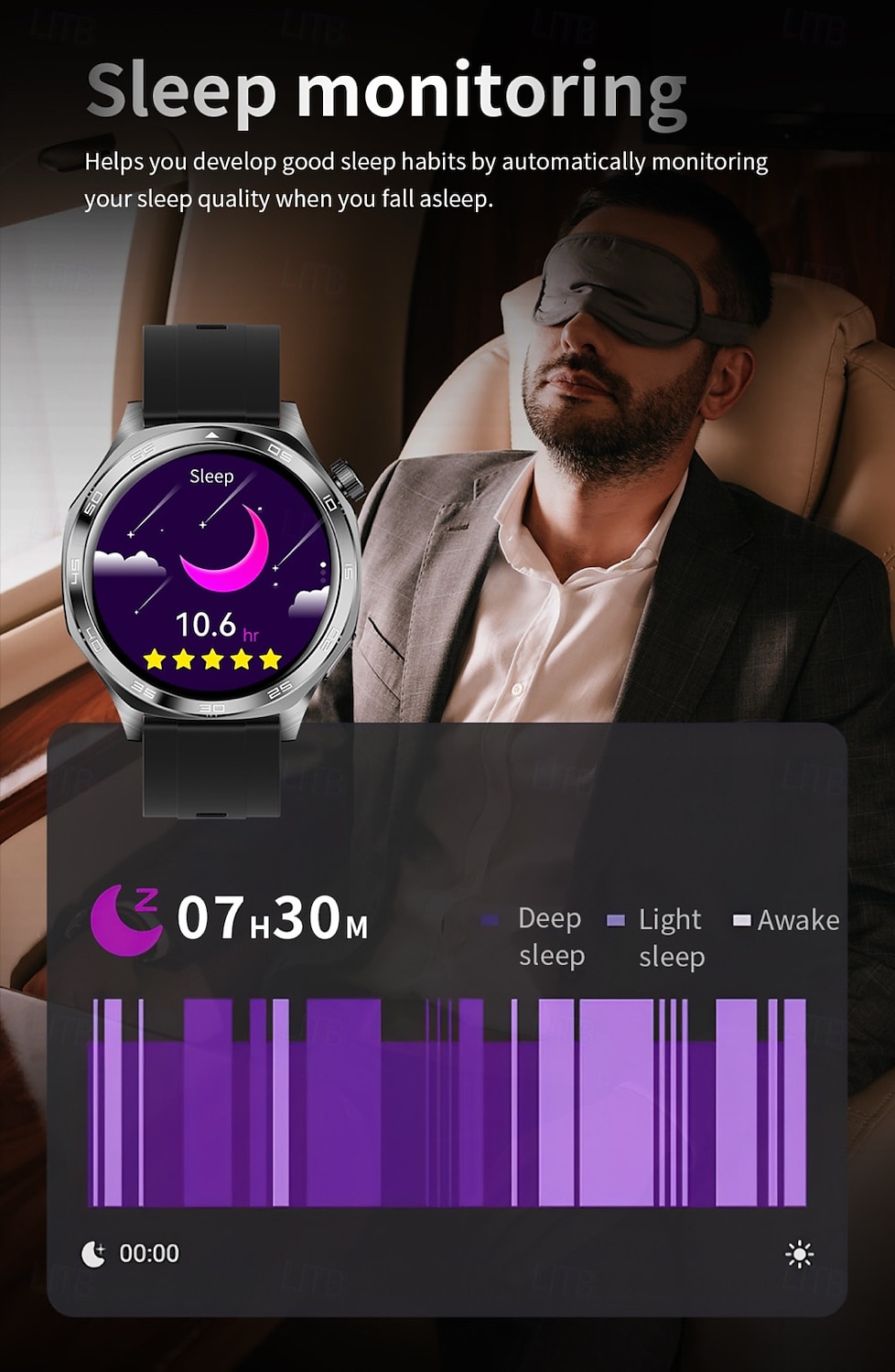 Умные часы 1,46 дюйма, фитнес-часы для бега, шагомер с Bluetooth, напоминание о звонке, трекер активности, совместимый с Android и iOS, водонепроницаемые, с длительным временем ожидания, с 2025 - $41.99 –P14