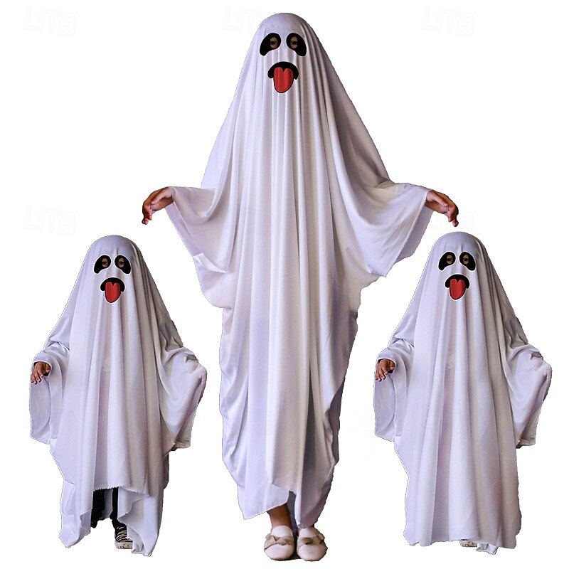 Fehér Lepedő Szellem Halloween Pelerin / köpeny Jelmez Borzalom Ijesztő jelmez Gyermek Felnőttek Uniszex Mindszentek napja Farsang Teljesítmény Parti Egyszerű Halloween jelmezek Kiöltözik 2025 - $19.49 –P6