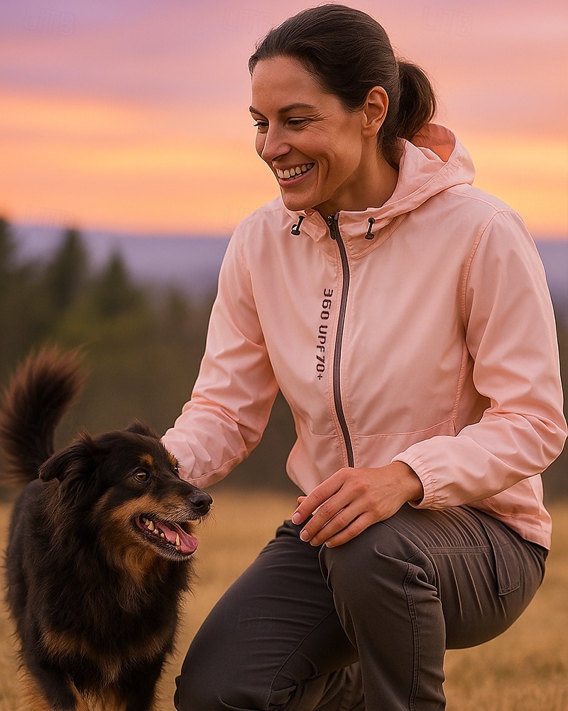 Damen Windjacke Wanderjacke Hardshelljacke Außen Sonnenschutz Schnelltrocknend Leicht Atmungsaktiv Wanderoutfits Wanderbekleidung Frühling Herbst Jacke Klettern Camping / Wandern / Höhlenforschung 2025 - $28.99 –P3