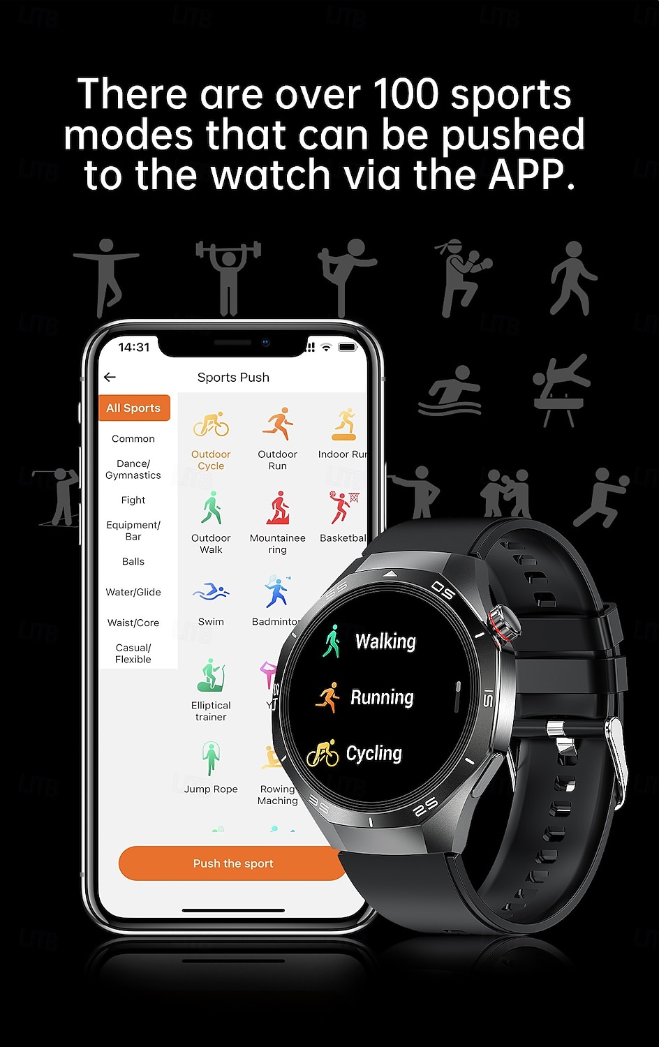 HW95 Smart Watch Men 1.53 inch AMOLED HD Display Sports Health Tracker Waterproof Bluetooth Call Smartwatch 2025 - $39.99 –P10