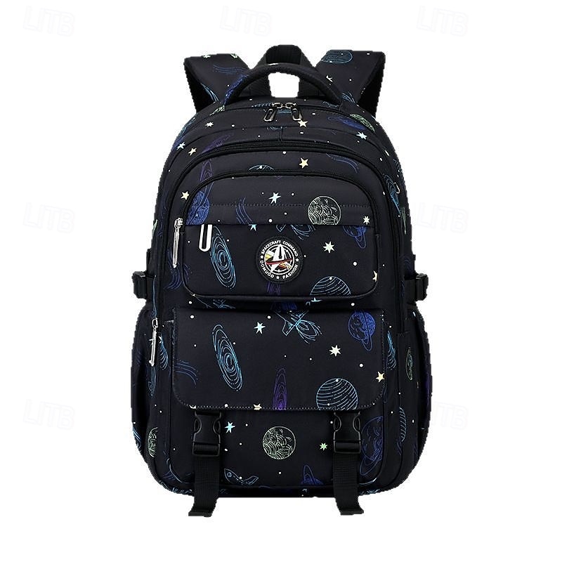 galaxismintás gyerek hátizsák több zsebes kialakítással – könnyű, vízálló iskolatáska fiúknak, ideális általános iskolásoknak és mindennapi használatra 2025 - $32.99 –P7