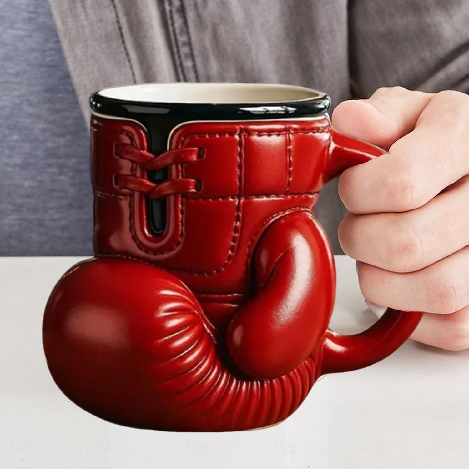 Boxing Glove Mug, Funny Resin Stainless Steel Coffee Cup for Home, Unique Boxer Gift for Men, Boxing Lovers Novelty Drinkware 2025 - $21.99 –P3