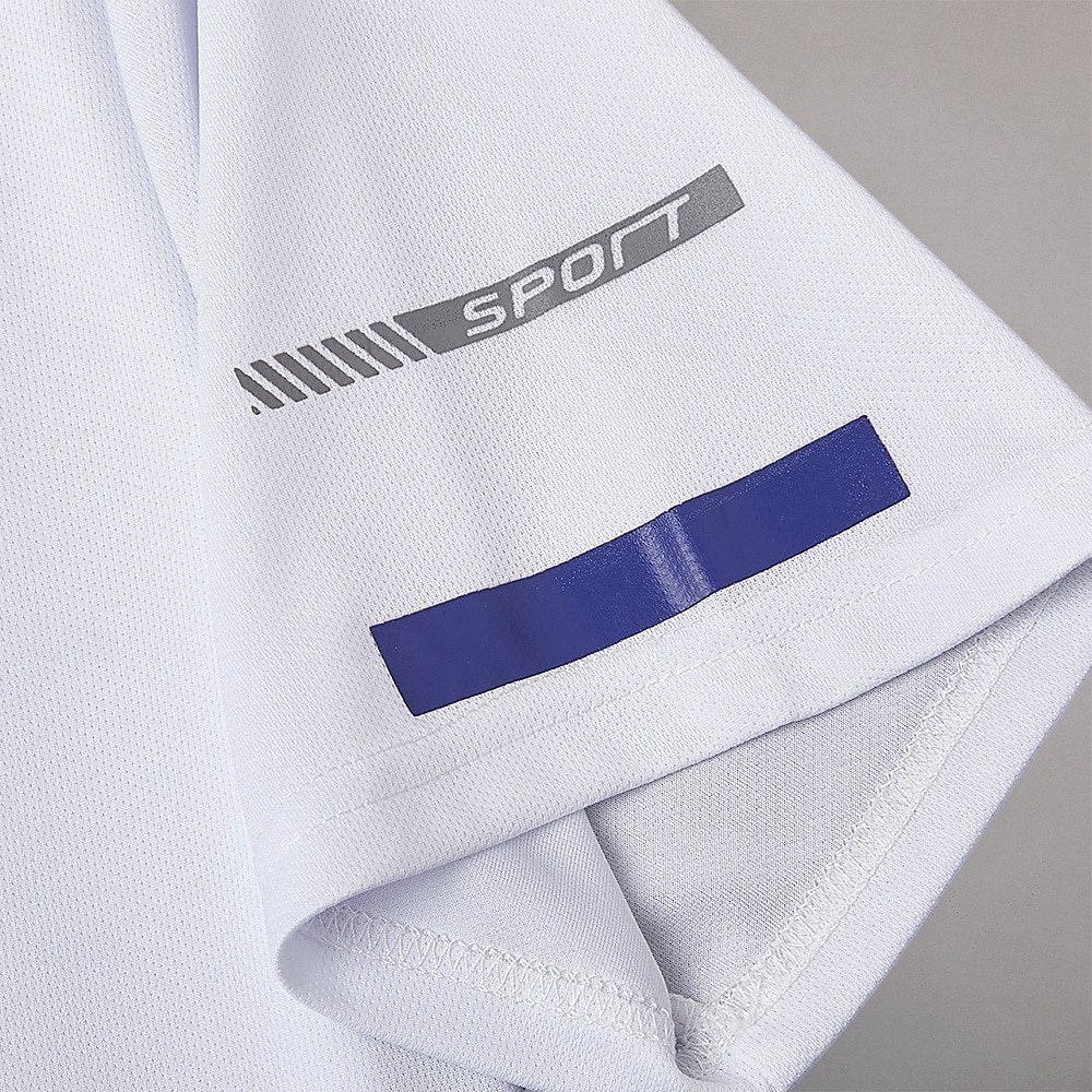Men's Sport T Shirt Quick Dry  Tee Crew Neck Summer Solid Color Plain Short Sleeves Sports & Outdoors Casual Basic Fitness Casual Daily Dark Grey White Black Top Tee for Men 2025 - $6.49 –P15