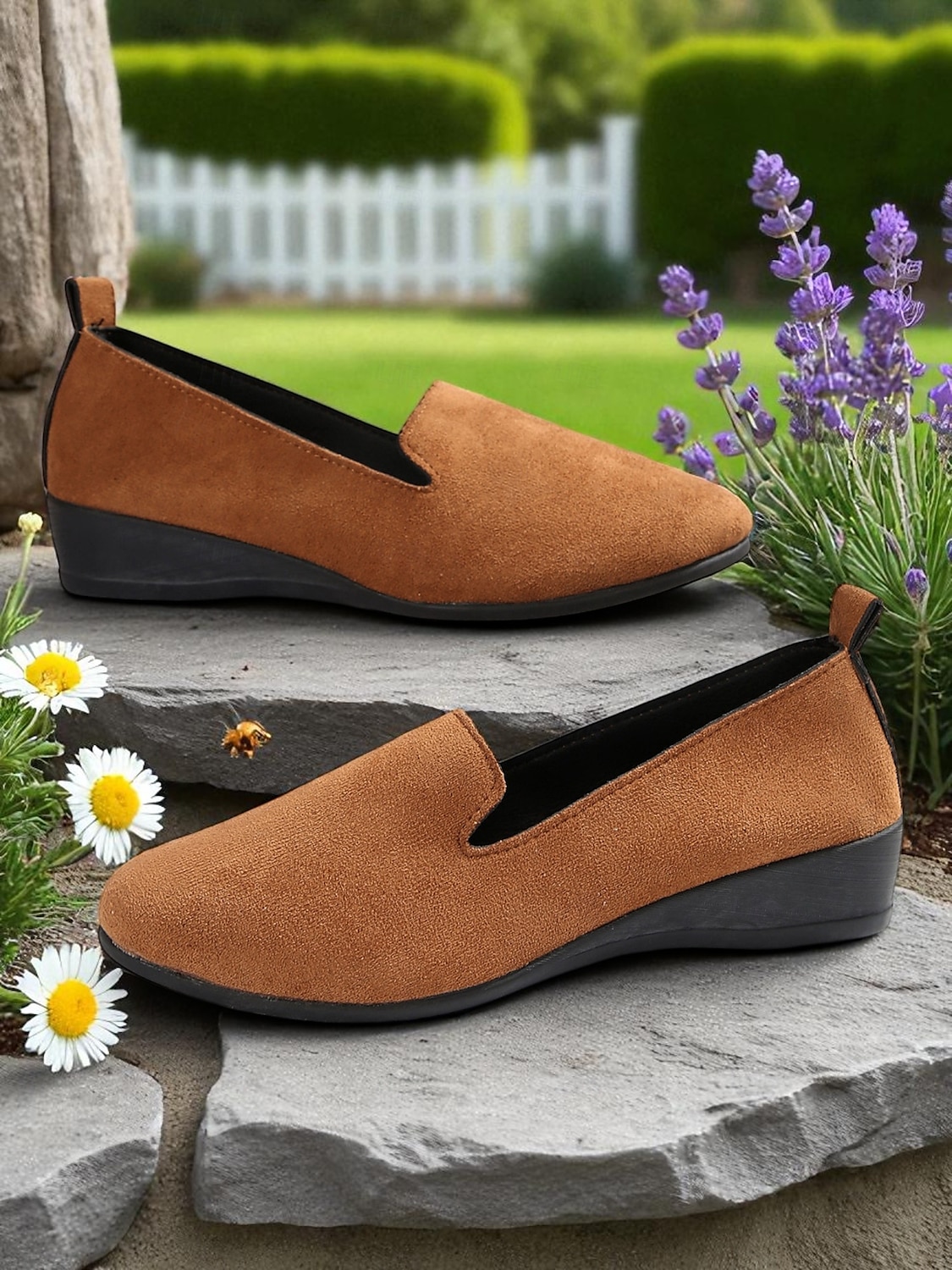 Damen-Slipper aus Wildlederimitat – bequeme Freizeit-Loafer zum Spazierengehen, Einkaufen und für Gartenaktivitäten im Freien 2025 - $19.99 –P2