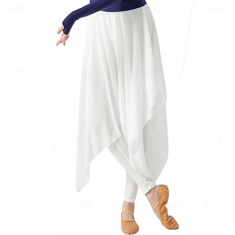 dames latin dansbroek moderne dansbroek chiffon trainingskleding 2026 - $32.99 –P5