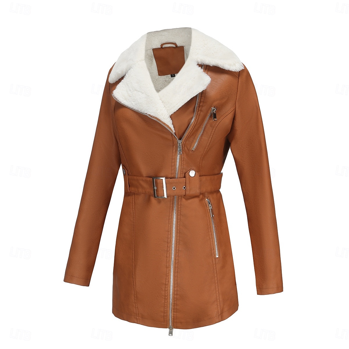 Femmes Veste en Polaire Confortable Fermeture intégrale Mode street style Uni Extérieur Décontracté Quotidien Régulier Col Rabattu Coupe régulière manche longue Vêtements d'extérieur Noir Bleu Chameau de 2025 ? $51.99 –P11