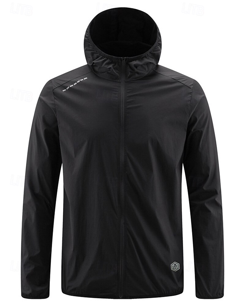 Femmes Veste de course Veste d'extérieur Veste à capuche Cordon de serrage Poche à Fermeture Éclair manche longue Top Athleisure Coupe-vent UPF 50+ Respirant Pêche Randonnée Course Tenue de sport de 2025 ? $16.79 –P8