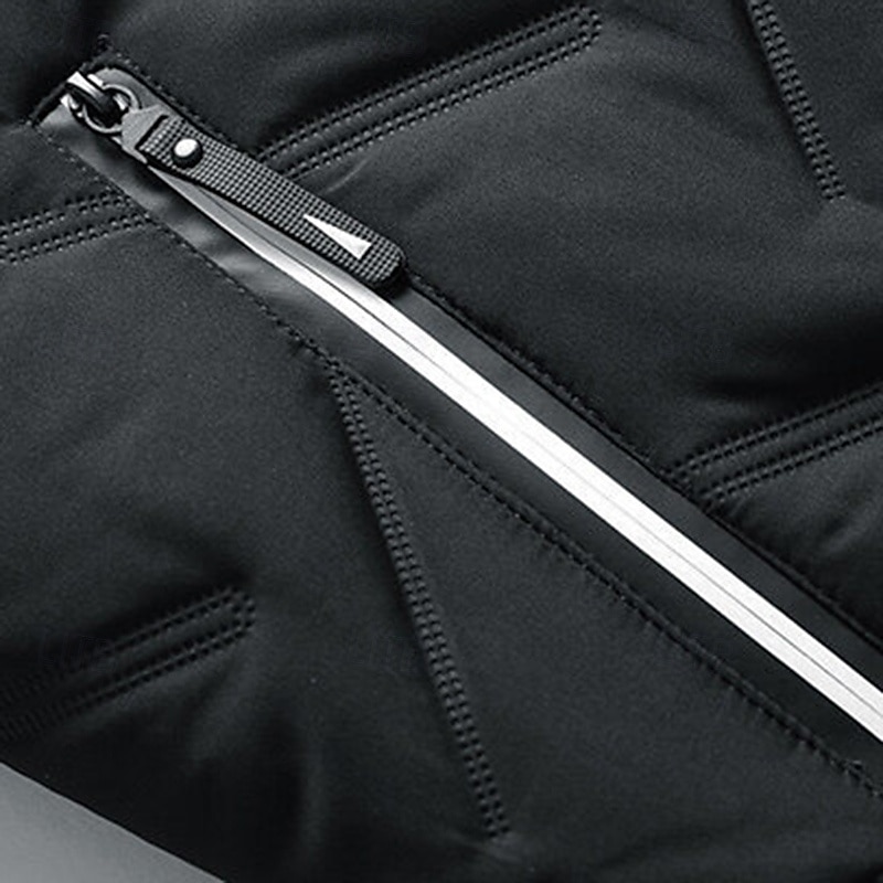 Pánské Puffer Jacket Zimní bunda Zima Venkovní Zahřívací Vrchní část oděvu Černá Zelená Šedá 2025 - $24.99 –P6