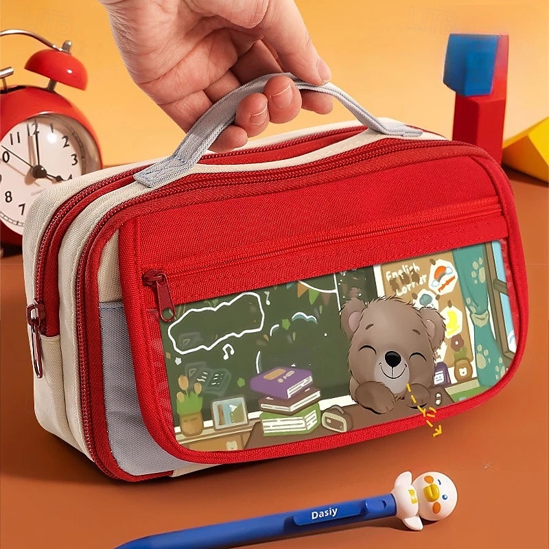 Astuccio portapenne alla moda per bambini, design creativo, colore unito, cancelleria, album, materiale scolastico per bambini del 2025 a $11.99 –P12