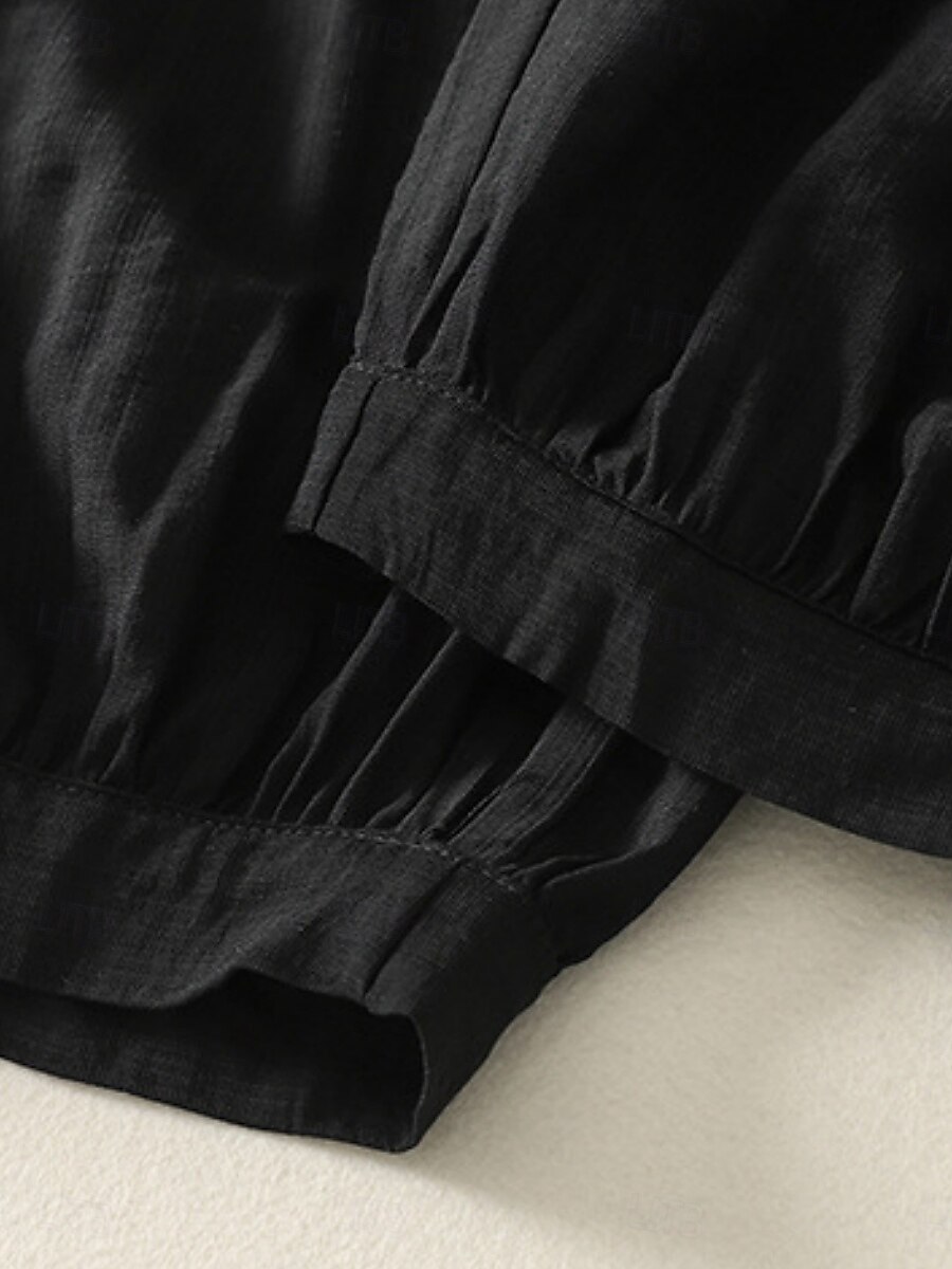 Damen Chinos Haremshose Vintage Ethno-Stil Basic Knöchellang Hohe Taille Einfach Tasche Kordelzug Komfort Außenbereich Dehnbar Urlaub Straße Täglich Schwarz Beige Kaffee Sommer Frühling Normale 2025 - $34.99 –P15