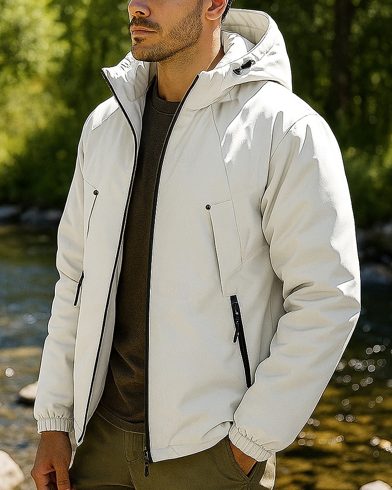 Per uomo Giacca softshell Giacca da escursionismo Giacca invernale Inverno All'aperto Calore Termico Impermeabile Antivento Leggero Top Nero Viola Cachi del 2025 a $36.99 –P3