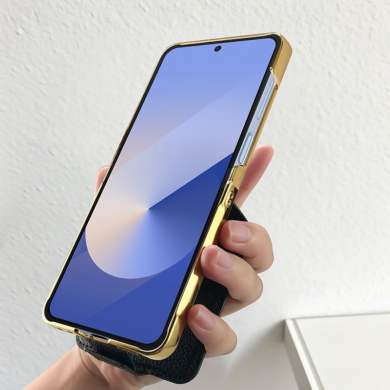 2025年 電話 ケース 用途 サムスンのギャラクシー Zフリップ7 Zフリップ6 Z Flip 5 Z Flip 4 Z Flip 3 バックカバー 全身保護 リングバックル 耐衝撃 レトロ風 TPU PUレザー コレクション – $29.99 –P5