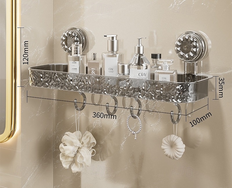 Light Luxury Style Punch-Free Storage Rack Suction Cup Corner Shelf Bathroom Triangle Organizer Wall Mounted No Drilling Washstand Rack for Toiletries and Essentials 2025 - $17.49 –P9