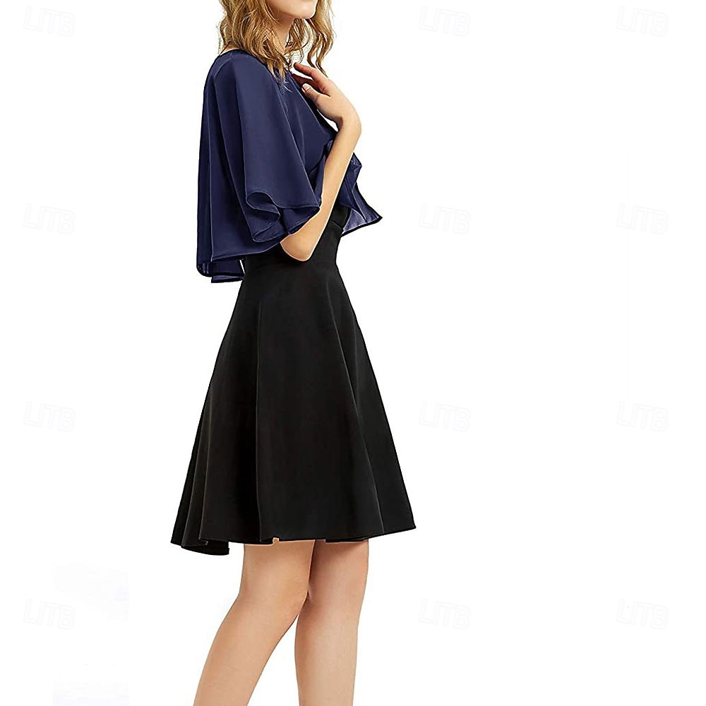 Women's Wrap Elegant Sun Protection Short Sleeve Chiffon Wedding Wraps With Pure Color For Wedding Summer 2026 - $16.49 –P5