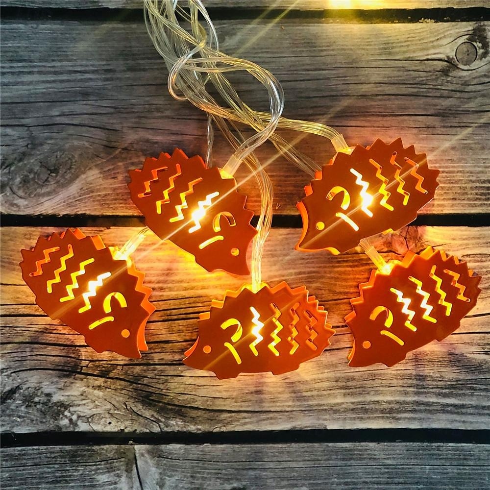Pinecone Squirrel Hedgehog Maple Leaf Shaped Light String Bedroom Living Room Decorative Light Festival Party Decoration Atmosphere Light Battery Box Power Supply 1.5m String Lights 10 LEDs   1 set 2025 - $14.49 –P5