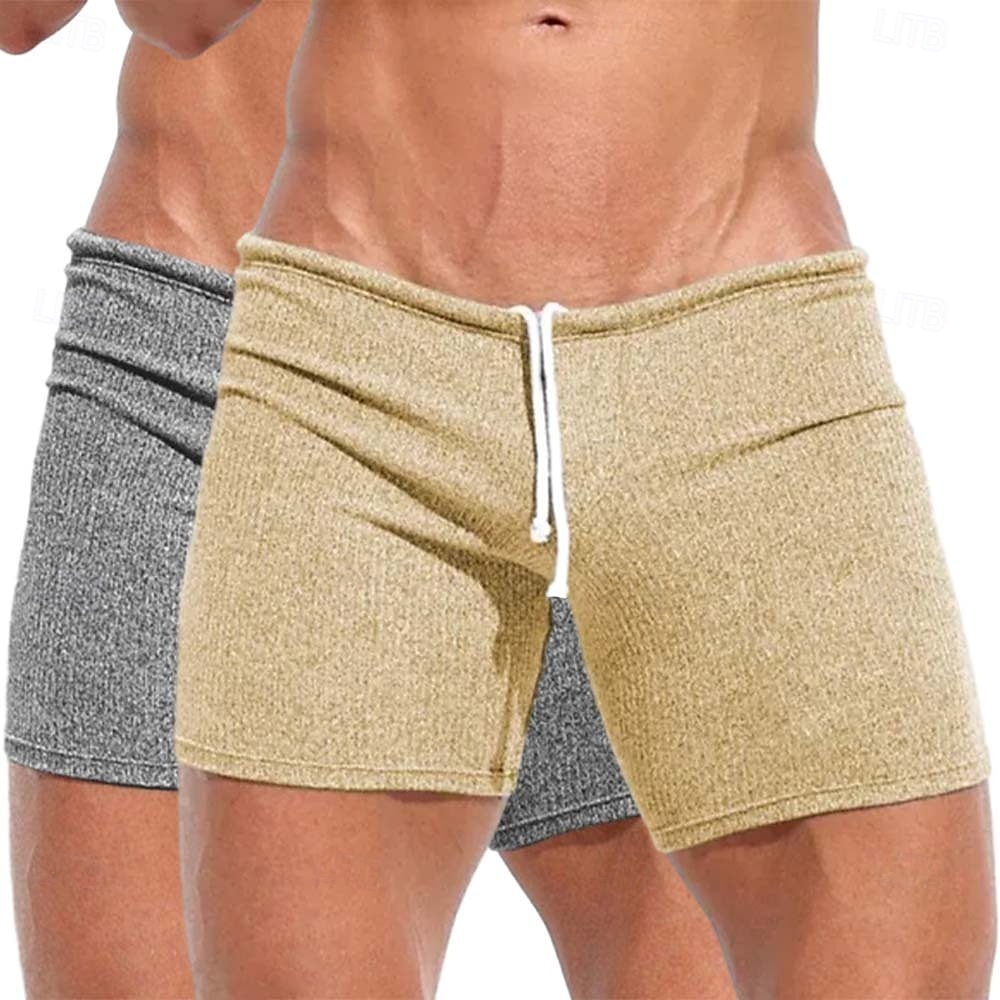 Męskie Szorty dresowe Szorty Bermudy Szorty plażowe Ściągana na sznurek Elastyczny pas Opakowanie zbiorcze Równina Komfort Sport Krótki Na zewnątrz Joga Codzienny Urlop Styl klasyczny Szczupła Biały 2026 - $25.99 –P3