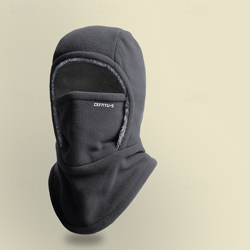 Termisk balaklava for menn og kvinner, vindtett skihette med hørselbeskyttelse for utendørssport, sykling, fisking, fotturer, reiser - strikket polyesterstoff, maskinvaskbar 2025 - $27.99 –P5
