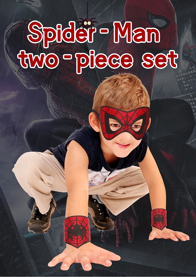Mask Arm Guards Spider Superhero Half Face Kid's Unisex Boys' Halloween Carnival Party Performance Dress Up 2026 - $12.49 –P10