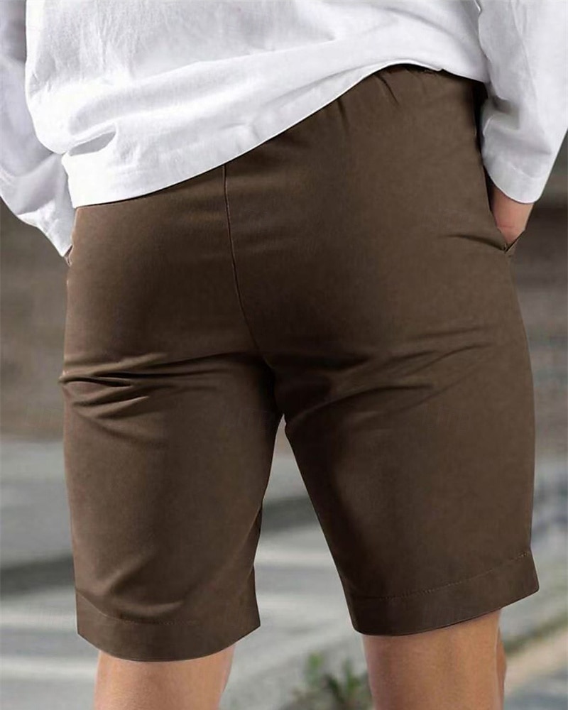 Herren Schicke Shorts Burmuda Shorts Arbeitsshorts Tasche Einfach Komfort Atmungsaktiv Kurz Outdoor Geschäft Mode Lässig Schwarz Blau 2025 - $21.99 –P8