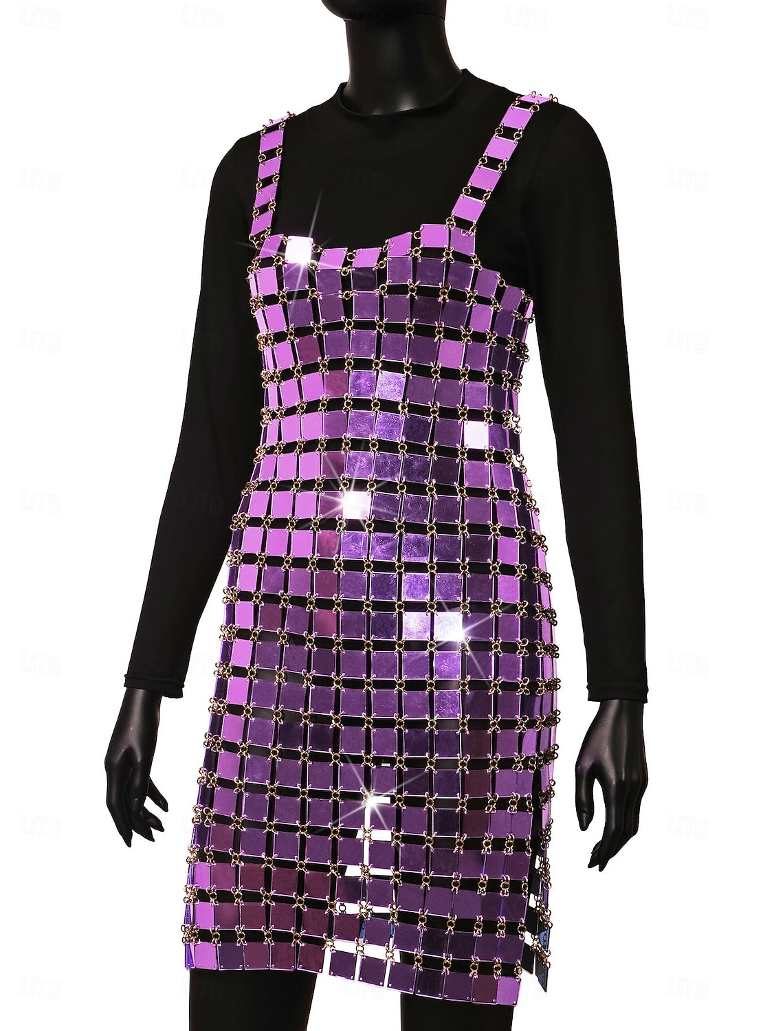 Women's Glitter Sequin Dress Sparkle Party Dresses for Singer Dancer Stage Wear Party Carnival Outfit 2025 - $155.99 –P19