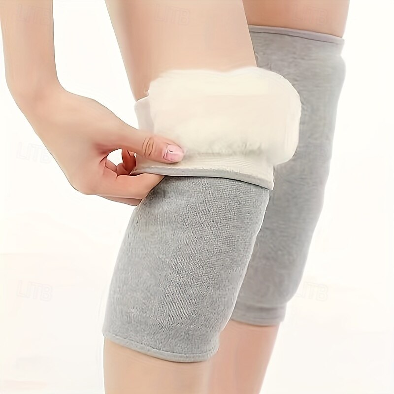 aquecedores de pernas quentes de lã espessada para homens e mulheres, proteção contra o frio no outono e inverno de 2025 por $20.99 –P5
