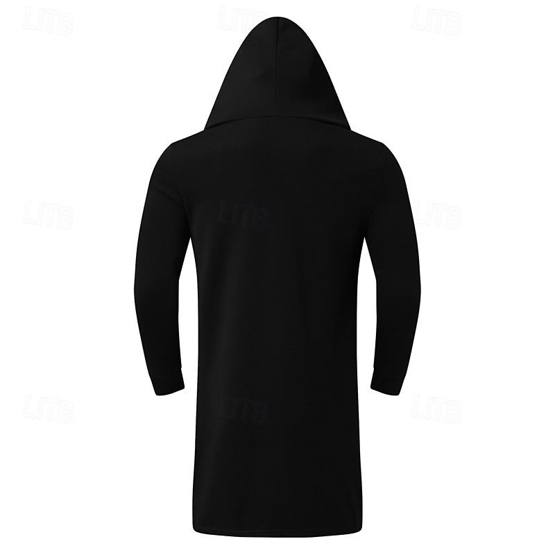 Pánské Kapuce Svrchní oblečení Černá Vodní modrá Trávová zelená Kapuce Bez vzoru Kapsy Sporty a outdoor Denní Dovolená Polyester Šik ven Základní Na běžné nošení Jaro Podzim Oblečení Mikiny s kapucí 2026 - $28.99 –P4