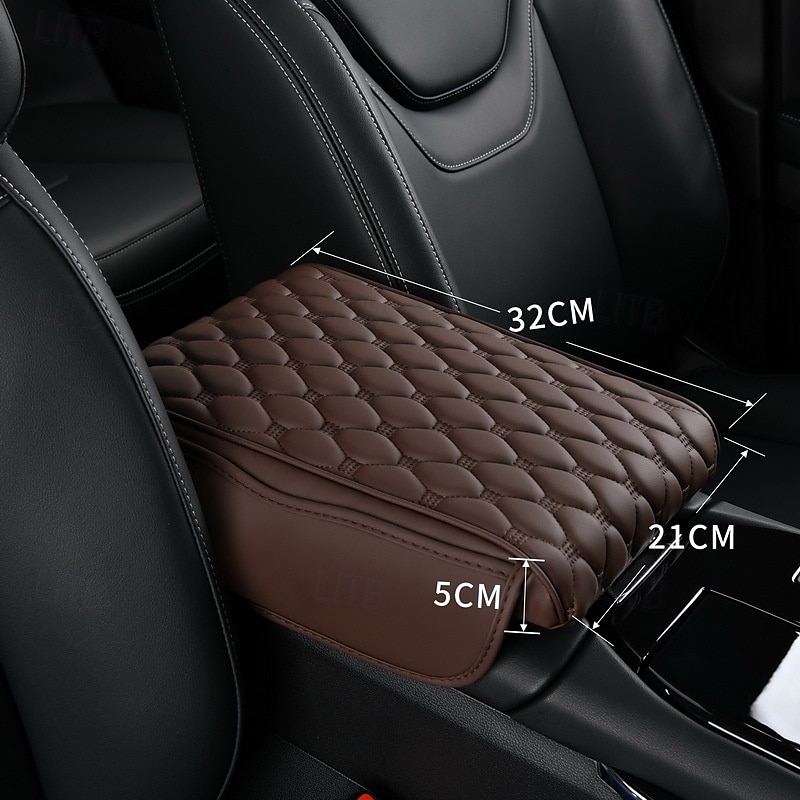 Bracciolo in memory foam per auto, cuscino per console centrale con tasca portaoggetti, porta telefono, scatola per fazzoletti, supporto per gomiti per il comfort di guida del 2025 a $10.99 –P1