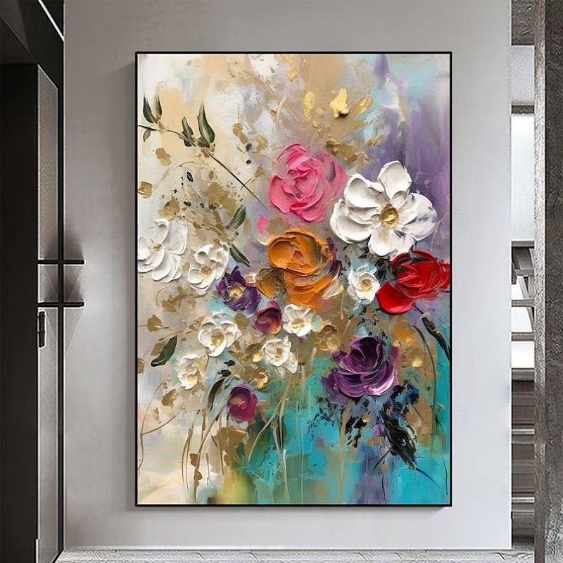 handgemachtes Ölgemälde auf Leinwand, Wandkunst, Dekoration, modern, abstrakt, 3D, dicke Ölblumen für die Inneneinrichtung, gerollt, rahmenlos, ungedehntes Gemälde 2025 - $125.99 –P7