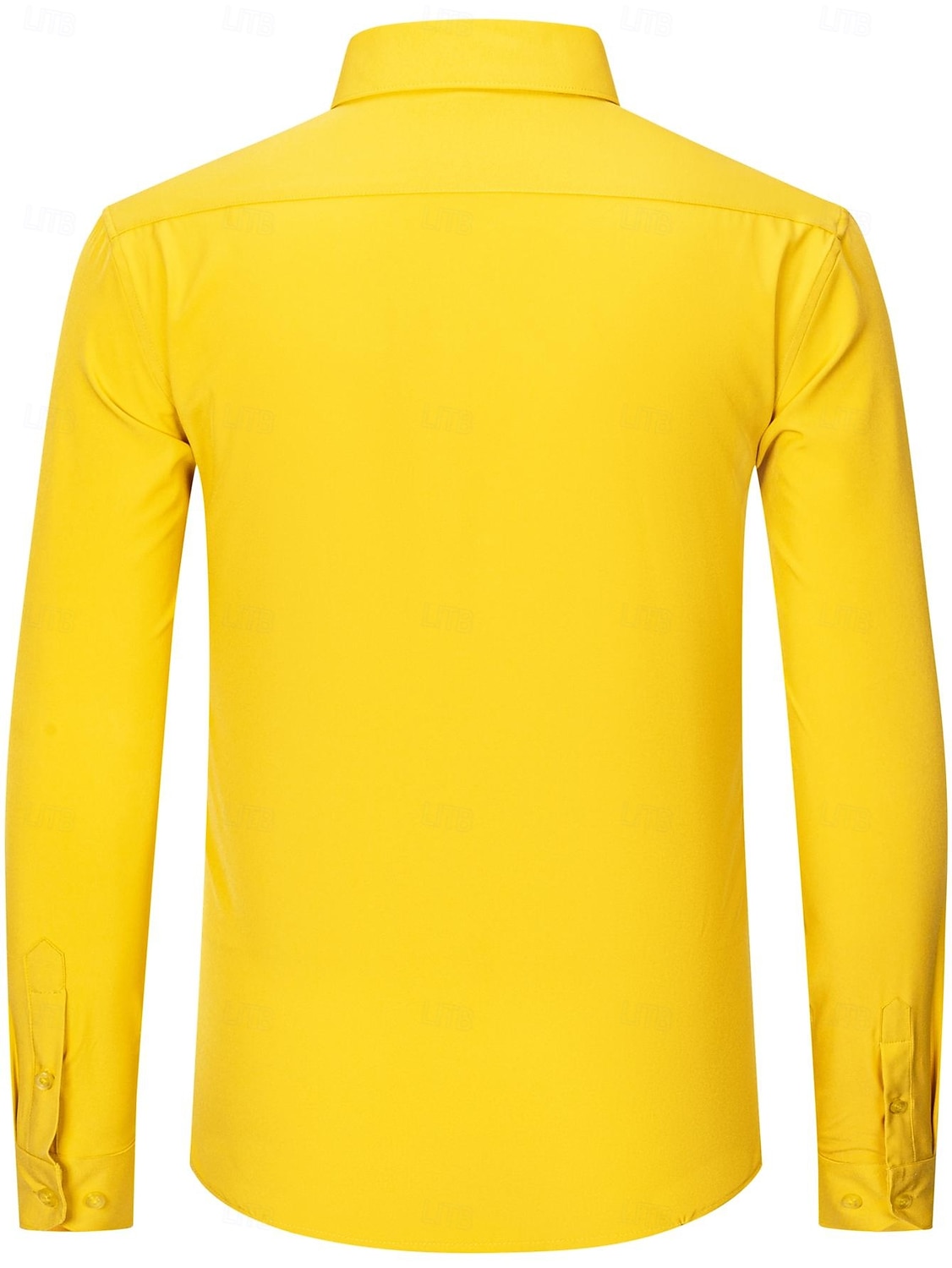 Herren Hemd Kleidhemd Knopfhemd Smokinghemden Einfarbig Hochzeitsfeier Alltagskleidung Hellgelb Orange Grün Rosa Langarm Revers Ganzjahres Bekleidung 2026 - $25.99 –P2