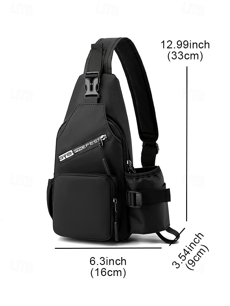 Men’s Waterproof Crossbody Sling Bag – Lightweight Casual Chest Bag with Multiple Compartments, Adjustable Strap, and Water-Repellent Fabric for Travel, Outdoor and Daily Use 2025 - $18.99 –P12