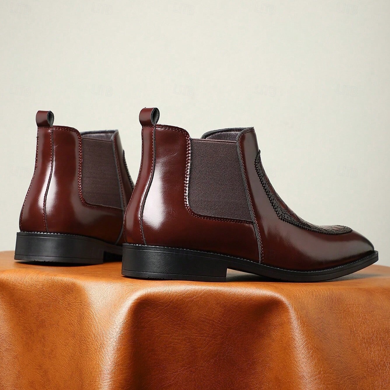 Bottines Chelsea en similicuir vert effet crocodile pour homme – bottines élégantes à élastiques latéraux pour hommes avant-gardistes, soirées de concert et streetwear urbain de 2025 ? $54.99 –P6