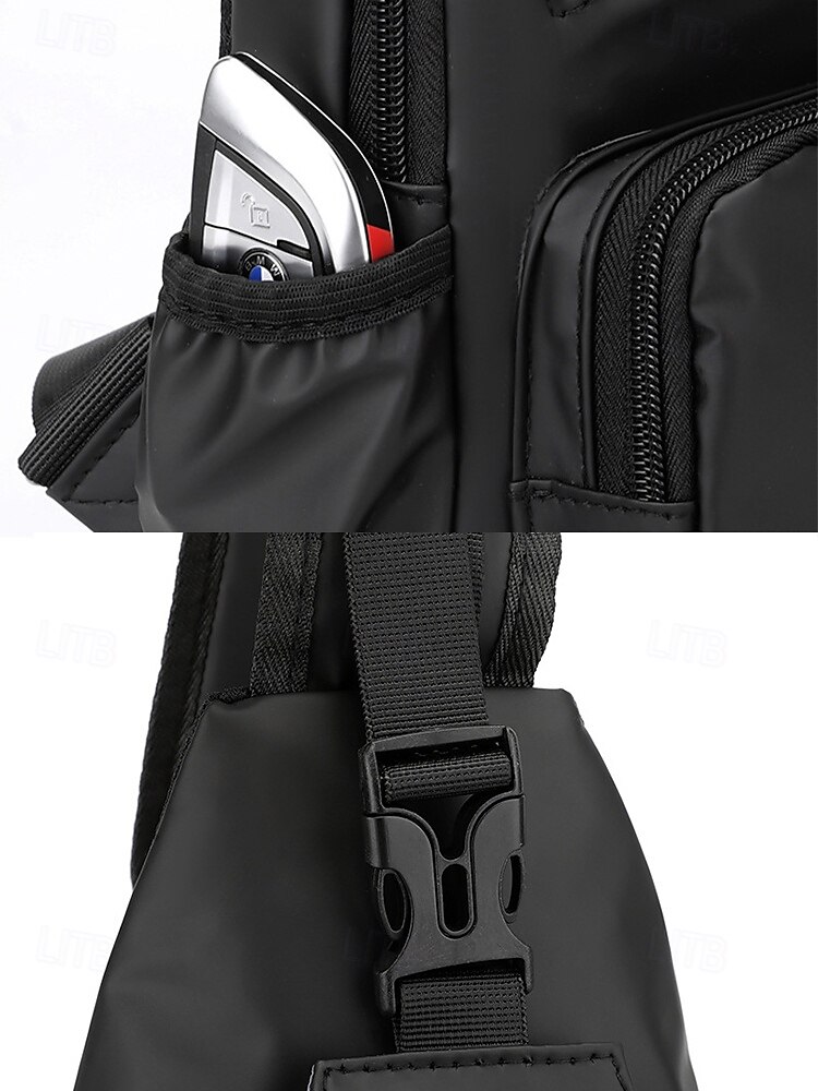 Men’s Waterproof Crossbody Sling Bag – Lightweight Casual Chest Bag with Multiple Compartments, Adjustable Strap, and Water-Repellent Fabric for Travel, Outdoor and Daily Use 2025 - $18.99 –P11