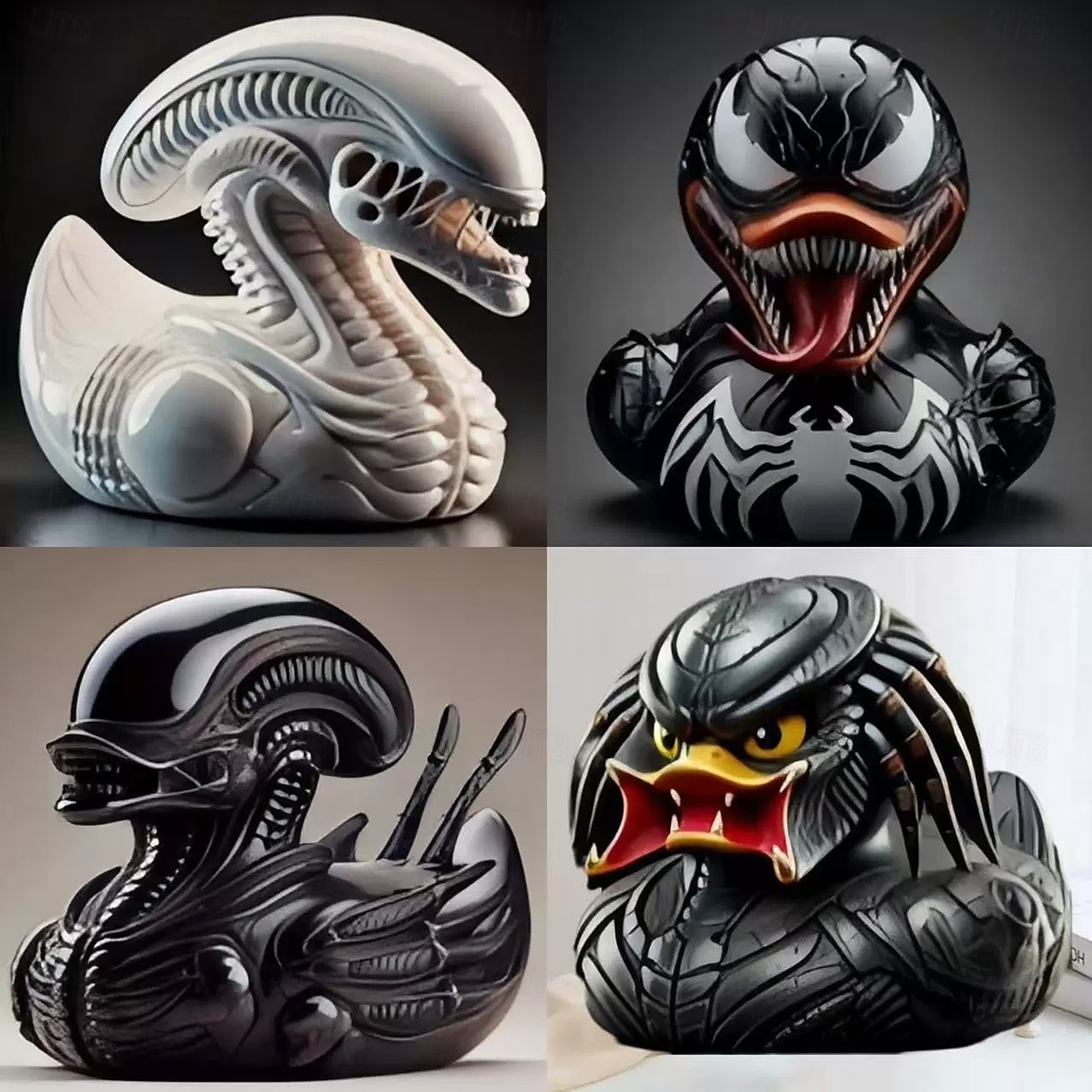 Special-Shaped Duck Ornament, Alien Duck Statue, Wicked Funny Resin Duck, Home Decoration Ornament, Car Ornament 2025 - $28.99 –P1