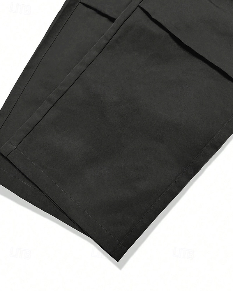 Męskie Spodnie cargo Spodnie Ściągana na sznurek Elastyczny pas Multi Pocket Równina Zdatny do noszenia Codzienny Na zewnątrz Kemping i wycieczki Moda Klasyczny Czarny Zieleń wojskowa 2026 - $24.99 –P4