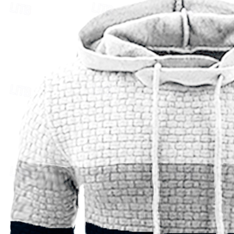 Herren Kapuzensweatshirt Pullover Kapuzensweatshirt Weiß Gelb Armeegrün Rote Marineblau Mit Kapuze Farbblock Einfach Patchwork Farbblock Strukturiert Sport & Outdoor Lässig Täglich Streetwear Cool 2025 - $17.99 –P8