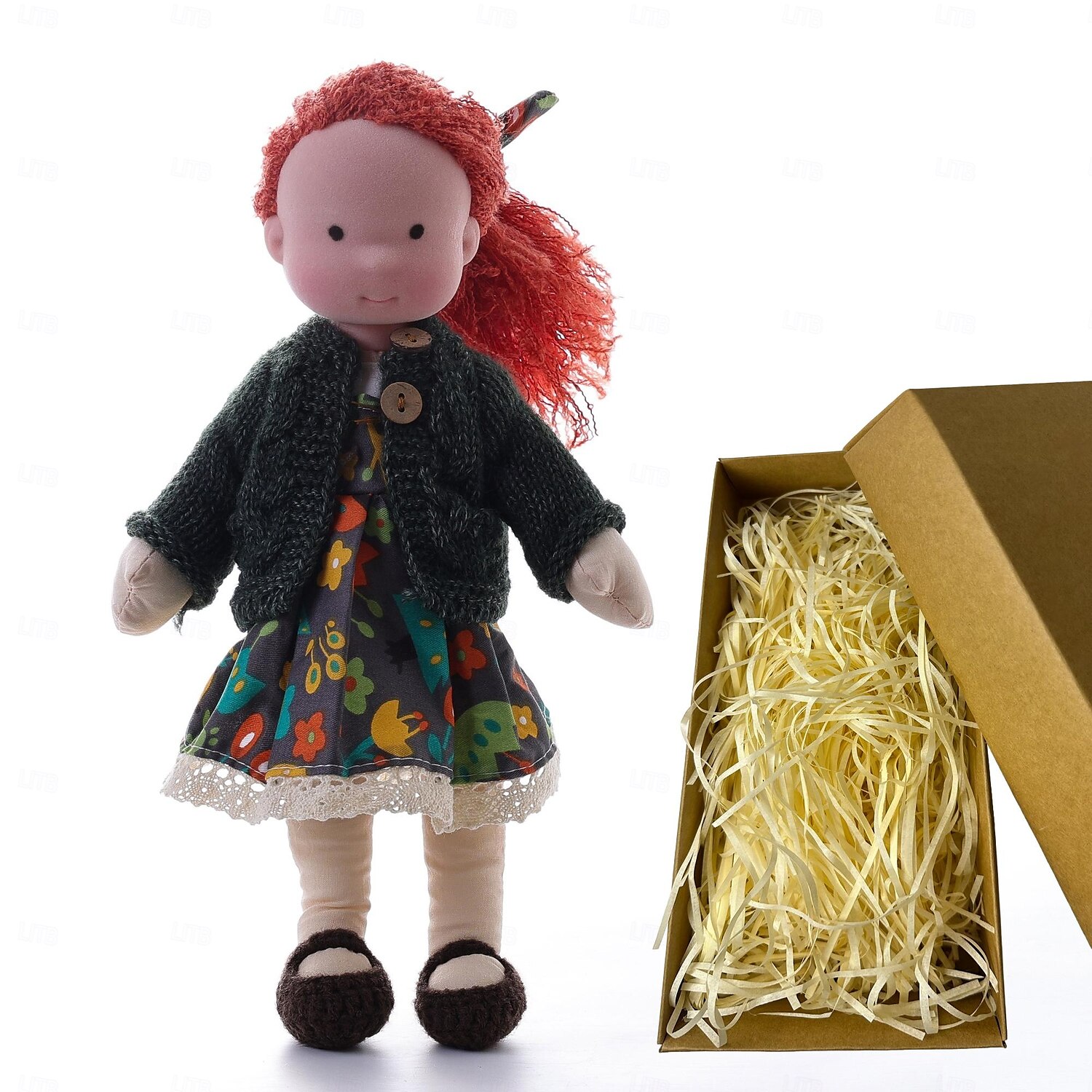 Waldorfpuppe, Künstlerpuppe, handgefertigt, Mini-Wechselpuppe, DIY-Puppe, Gr. Waldorf 2025 - $46.99 –P9