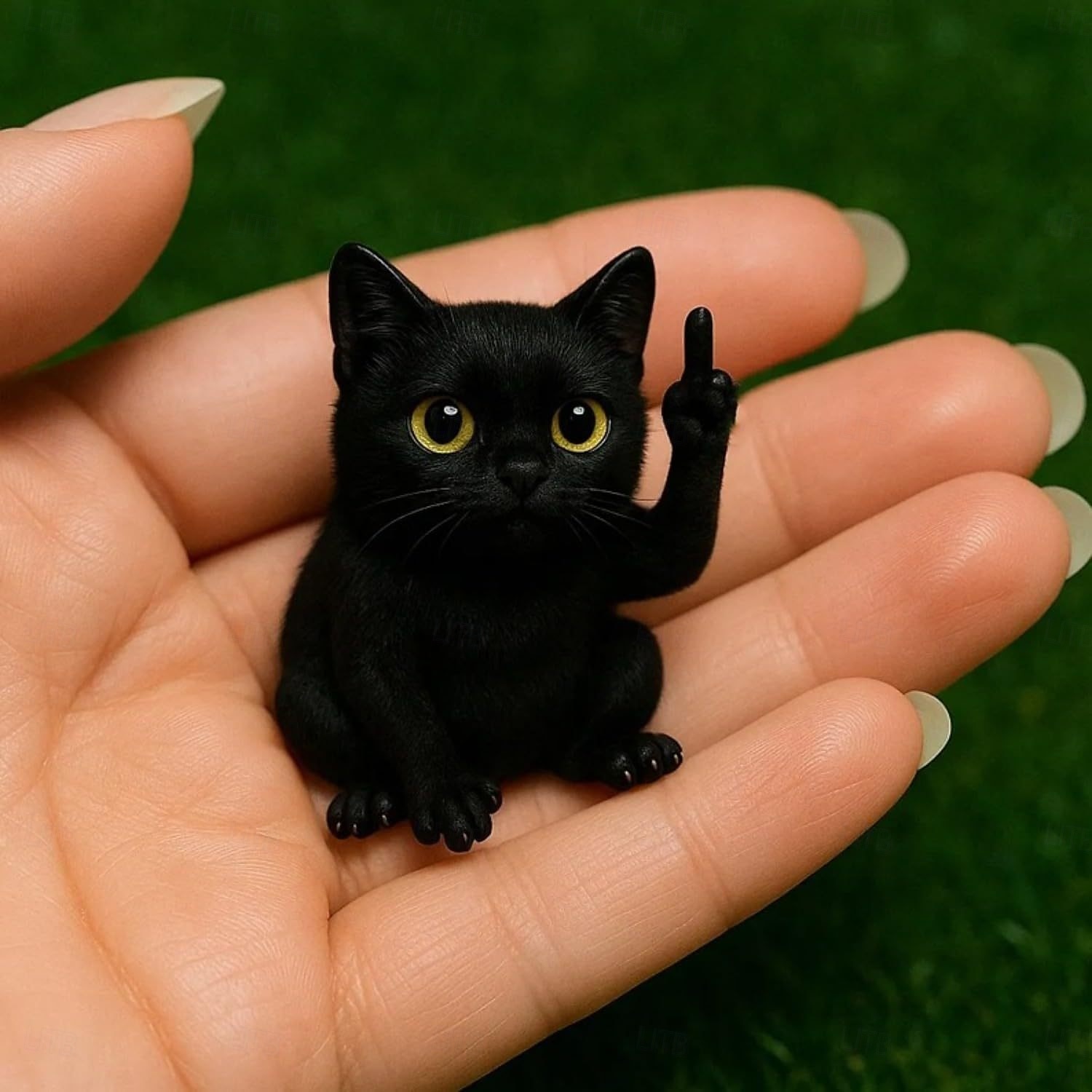 Funny Middle Finger Animal Resin Statue 8*6*6cm, Novelty Garden Figurine for Desk, Tabletop, Yard or Shelf Decoration 2025 - $13.99 –P6