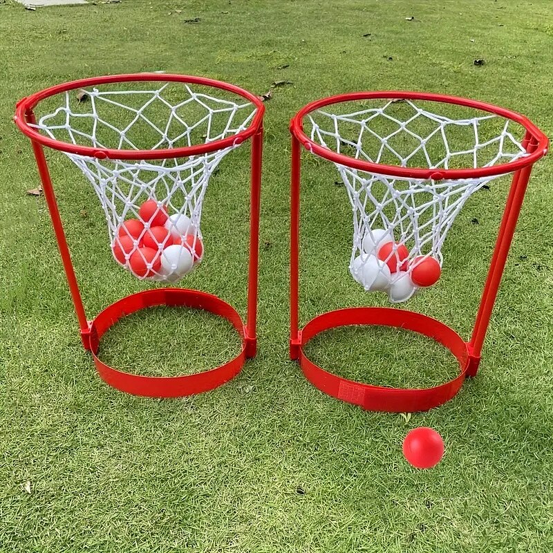 2 diademas de baloncesto para fiesta, adecuadas para juegos entre padres e hijos, carnaval, diadema de red ajustable, juego para dos personas, ambiente activo, accesorios para juegos en interiores y 2025 - $23.99 –P2