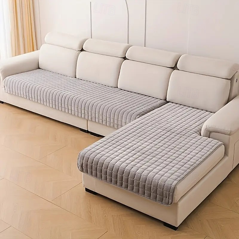 Capas de sofá de flanela acolchoada, protetores de móveis macios e duráveis, adequados para todas as estações, adequados para cães e gatos, laváveis à máquina, adequados para quarto, sala de estar, de 2025 por $30.99 –P15