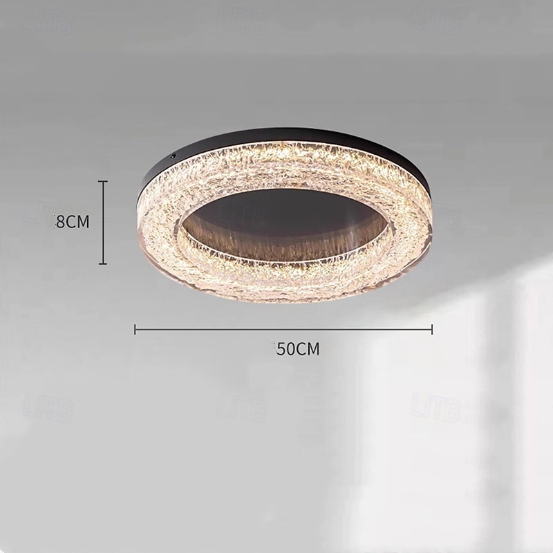 Lámpara de araña moderna de lujo regulable con control remoto, lámpara de techo de acero inoxidable, lámpara de araña larga para sala de estar, restaurante, luz LED de 110-240 V 2025 - $250.59 –P3