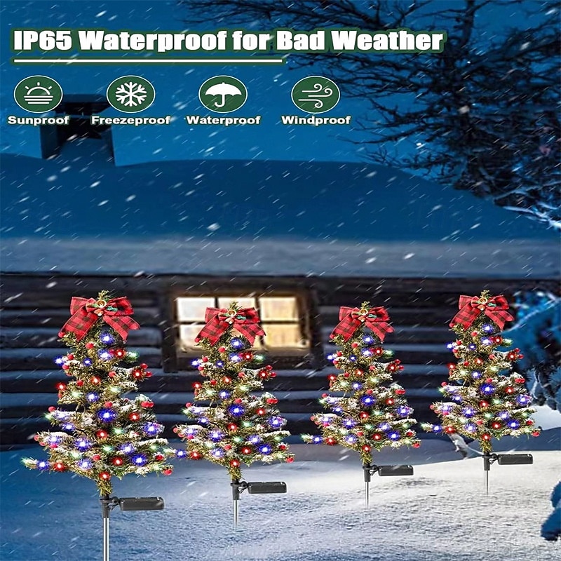 Solar Christmas Tree 1 Pack, Lights Decorations, Outdoor Waterproof Christmas Decorations Tree Lights for Garden/Patio/Lawn/Yard, Ornament 2026 - $20.09 –P11