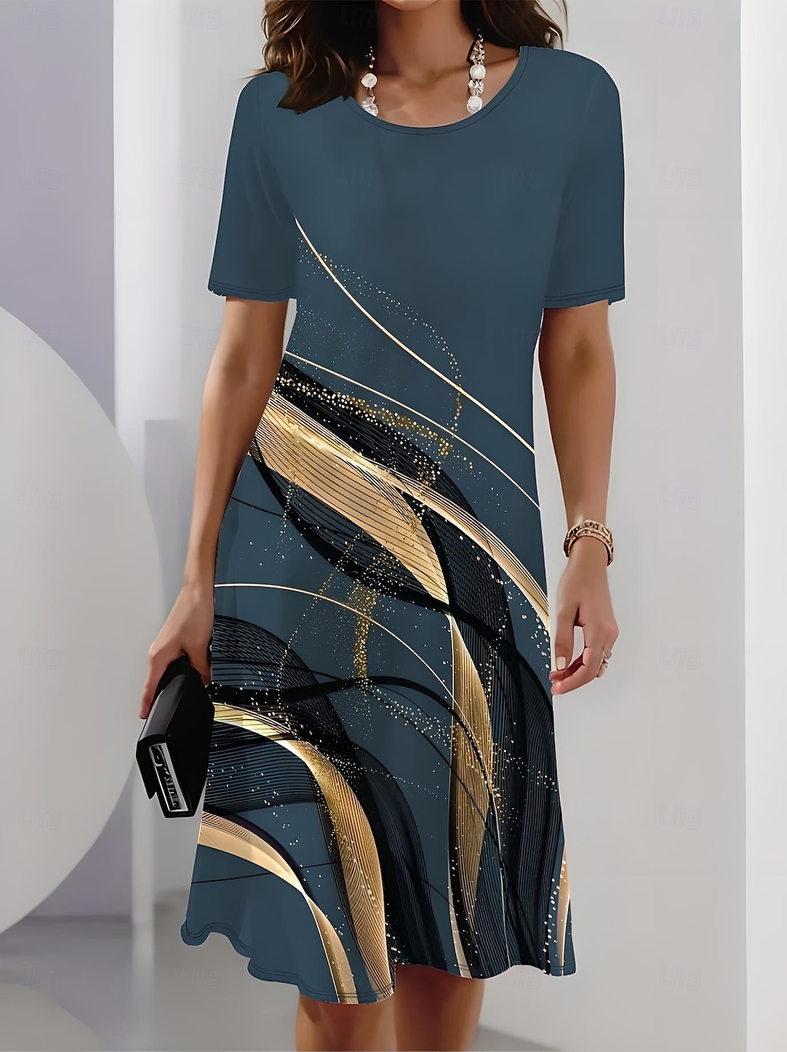 Women's Mini Dress T Shirt Dress Tee Dress Sundress Shift Dress A Line Dress Vacation Casual Beach Party Daily Tea Party Regular Fit Ombre Graphic Short Sleeve Crew Neck Black Pink Sky Blue Dark Blue 2025 - $23.99 –P2