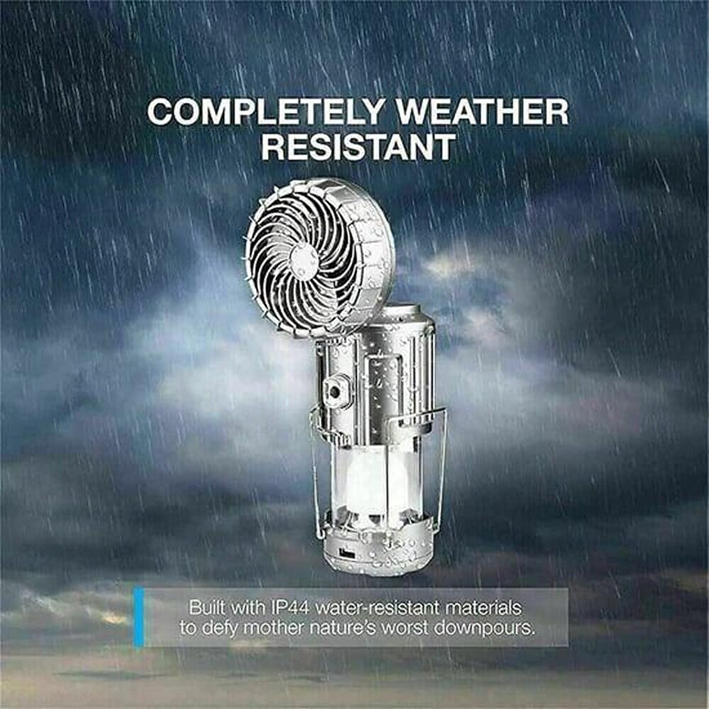 Solar Camping Light with Fan Portable and Stretchable Electric Fan Emergency Light Outdoor Lighting Mobile Phone Rechargeable LED Tent Light 2026 - $13.99 –P6