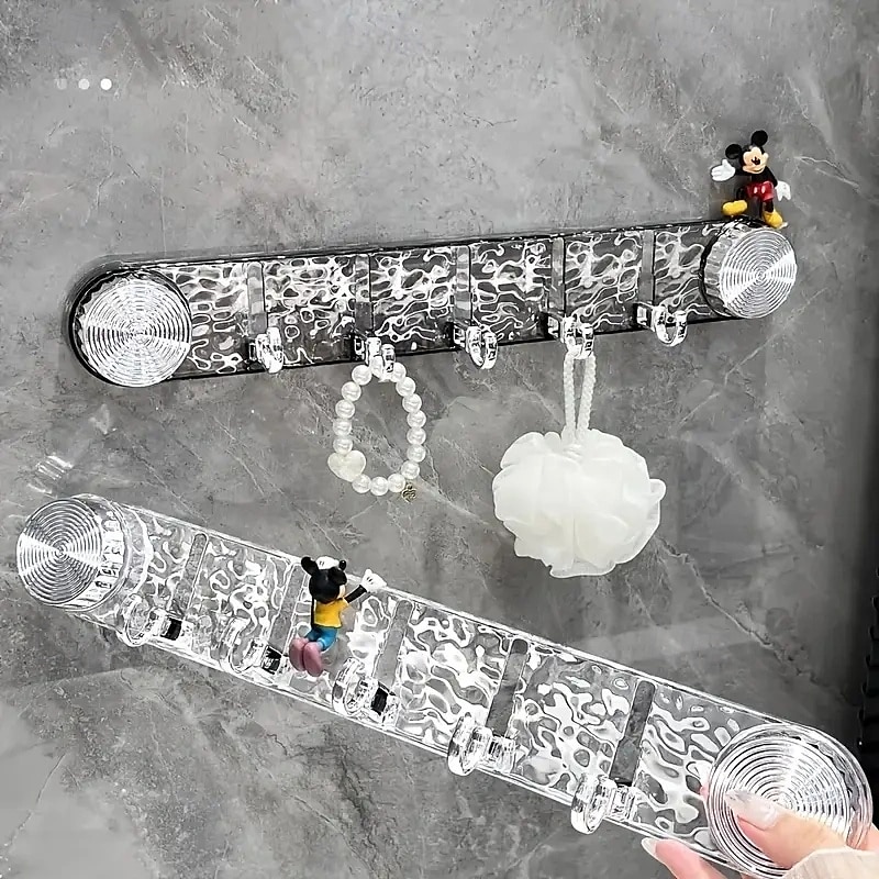 Crochet à ventouse rotatif étanche, sans perçage, peu encombrant, crochet pour serviette de douche, cintres pliables en plastique, idéal pour la salle de bain&amp;organisation de la cuisine de 2025 ? $12.49 –P3