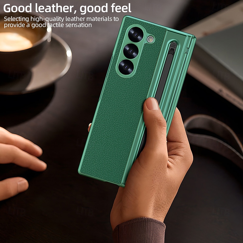 Phone Case For Samsung Galaxy Z Fold 7 Z Fold 6 Z Fold 5 Z Fold 4 Back Cover Full Body Protective Shockproof Retro PU Leather 2025 - $32.99 –P4