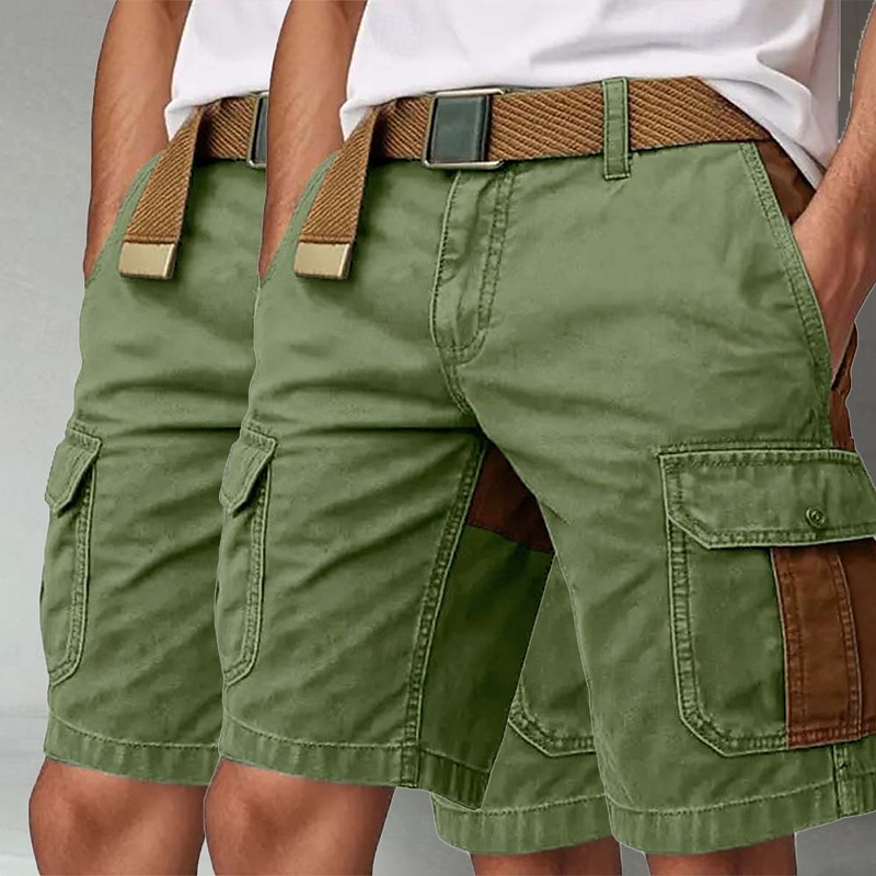 Per uomo Pantaloncini cargo Pantaloncini da esterno Shorts Shorts da Spiaggia Pantaloncini casual Patchwork Elastico in vita Multi-tasche Blocco di colori Indossabile Traspirante Lunghezza al del 2025 a $39.99 –P6
