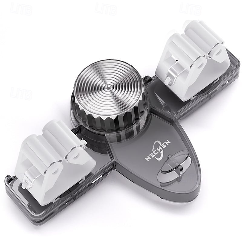 2 stk. kostholder, moppheng, sugekopp, veggfeste, borefri justerbar moppklemme, avtakbar kostorganisator for baderom, toalett, oppbevaring 2025 - $15.49 –P6